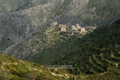 Dramatic location of Leontaki village in the Mani