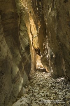 View along the bed of the Rindomo Gorge in Greece