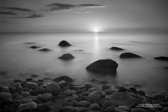 Coast in Greece photographed at dawn