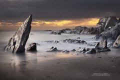 Seascape photo showing Devon coast