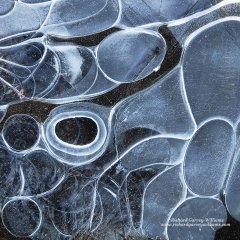 Abstract fine art photograph of ice patterns