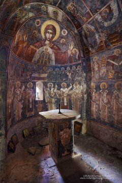 Chapel frescoes in Greek orthodox chapel