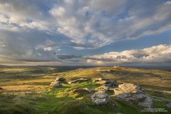 Classic Dartmoor landscape showing Haytor