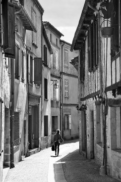 Architectural photo taken in French village